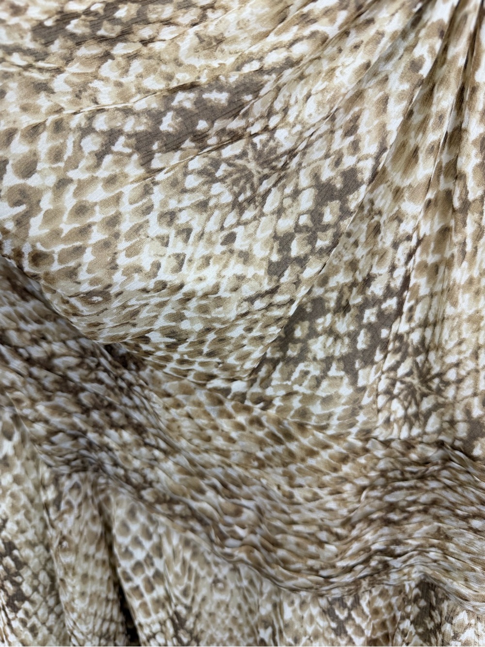 Lauren Ralph Lauren Snake Print One Shoulder Silk Dress NWT Size 10 - Picture 5 of 10